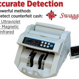 SWAGGERS Blue LED Note/Money/Currency Counting Machine with Fake Note Detection Updated Note Counting Machine image 3