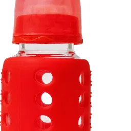 Glass Feeding Bottle for Newborns/Infants/Babies | With Silicone Warmer Cover - 60 ml-image-10