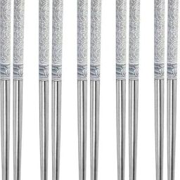 Eating, Training, Decorative, Cooking, Chewing Stainless Steel Chinese, Korean Chopstick-image-78