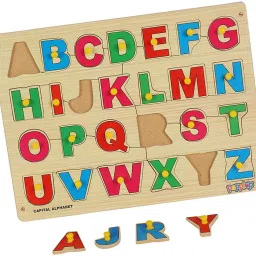 Wooden Peg ABC Alphabet Shape Board With Picture Alphabet Matching Puzzle Toys-image-98