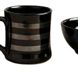 Pack of 4 Ceramic Premium Ceramic Mug & Bowl Combo Set – 2 Mugs +2 Bowls|Ideal for Gifting-picture-13
