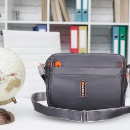 leather land Grey Women Sling Bag UNISEX Stylish Water Proof Sling bag-picture-5