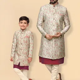 KISAH Boys Kurta Sherwani Set-picture-58