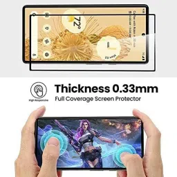 XYNITY Tempered Glass Guard for Google Pixel 6A, Google Pixel 7A, Premium Screen Protector with Easy Installation Kit image 5