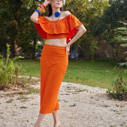 Top Pencil Skirt Co-ords Set-image-67