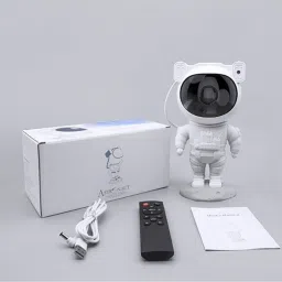 Adfresh Starry Night Light Projector Astronaut LED Projection Lamp with Remote Control Table Lamp image 3