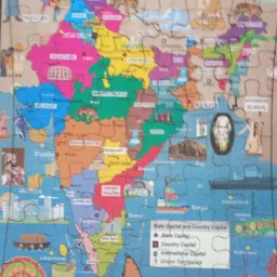 Wet 52- India Map Puzzle-44