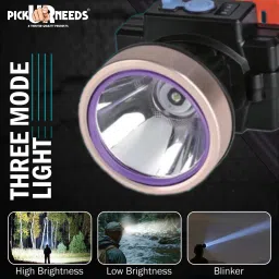 pick ur needs Rechargeable Headlamp With 2400 mAh Lithium Battery Type C Charge 150 Watt Laser 5 hrs Torch Emergency Light image 4