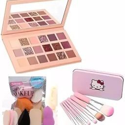 EYESHADOW PALETTE + 6 PIECE MAKEUP PUFF + MAKEUP BRUSH .f5-image-66