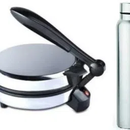 Combo Of Steel Water Bottle & Roti and Khakra Maker-33