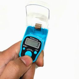 anshi Mini Hand Tally Counter Finger Ring Digital Electronic Head Count Code-40 Digital Tally Counter image 2