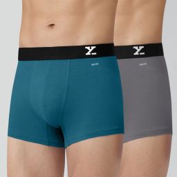 Pack of 2 Aero Anti-bacterial Odour-free cotton Solid Men Trunk-image-17