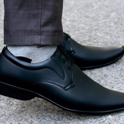 Aaeshu Men and boys stylish and comfortable black color formal shoe Lace Up For Men-image-19