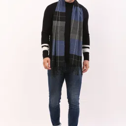 Cazzano Checkered Men Muffler-image-15
