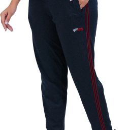 Women Solid Blue Track Pants-image-81