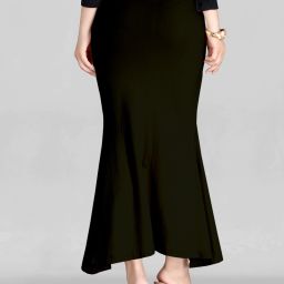 Woo THiNG Simple solid saree shapewear Lycra Blend Petticoat-image-91