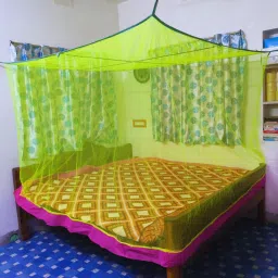 Polyester Adults Washable Queen Size Bed Box (6/6 x 7/7 Feet) Mosquito Net-image-38