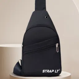 Black Men & Women Sling Bag Crossbody Shoulder Backpack Chest Sling Bag Lightweight One Strap Sling Bag-image-11