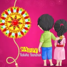 pinkcity creation Designer PinkC-Single-70 Zardosi Rakhi, Greeting Card, Chawal Roli Pack Set image 2