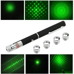INGENTECH 5in 1 Green Laser Pointer Disco Light with Adjustable Cap to Change Design-34