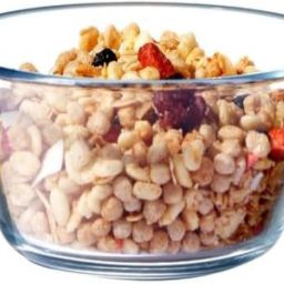 Glass Cereal Bowl Glass Round Bowl, Flat Bottom Cereal Soup Ice Cream Bowl, Small Preparation Bowl-image-3