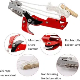 aasons 2-Way Long Reach Extendable Trimmer Pole Pruner Sawing &Shearing Lopper Fruit Picker Harvester Trimming Clipper Bypass Pruner image 5