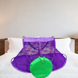 chiku cherry HDPE - High Density Poly Ethylene Infants Washable Baby Mosquito Net (Multicolor) Mosquito Net image 2