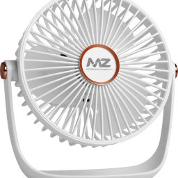 MZ F56 (RECHARGEABLE PORTABLE USB FAN) 5 Speed Mode High Speed with LED Light 4 Hours Operating Time with 1200mAh Battery USB Fan-image-28