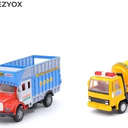 Plastic Public Truck & Concrete Mixer plastic pull back toy for kids-34