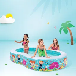 INFLATABLE ARM CHAIR CENTRE POOL FAMILY WITH PUMP Inflatable Swimming Pool-19