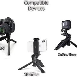 DHAN GRD Mobile Gun Holder with 2 in 1 Phone Holder Clip Lightweight Tripod Monopod, Monopod Kit, Tripod, Tripod Kit image 3