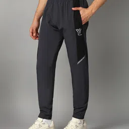 yunek Men Solid Grey Track Pants-picture-7