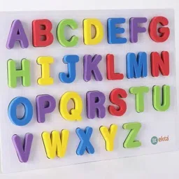 jayaansh traders 4 in 1 ABC Magnetic board write & Wipe Practice Board & Puzzle For Kids.. image 3