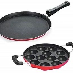 hriday NEW2025-COMBOTAWA/APPAM-1001 Paniarakkal with Lid 1.5 L capacity 285 cm diameter-picture-17