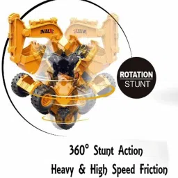 sr toys 2 in 1 Friction Power Bulldozer Truck Changeable Robot Toy For kids (Robot JCB) image 3