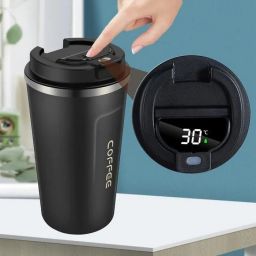 Smart Temperature Display Vacuum Coffee Cup - Premium Insulated Tumbler(500ml)_4 Stainless Steel Coffee Mug-81
