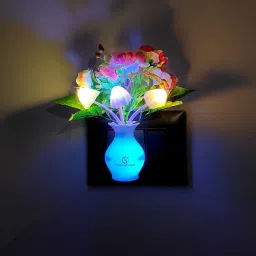 inspirecloud auto ON/Off Sensor plug in Night lamp with Multicolor Light Illuminate Pack of 2 Night Lamp image 2