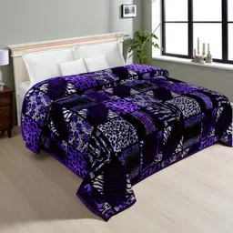 changers Floral Double Mink Blanket for Heavy Winter-picture-10