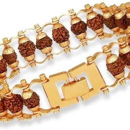 Rudraksha Gold-plated Charm Bracelet-image-45