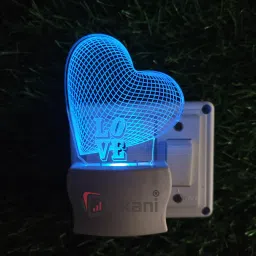 LOVE HEART Acrylic 3D Illusion RGB 7 Colour Changing LED Plug and Play_T281 Night Lamp-image-97