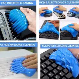 HOTKEI (Pack Of 2 X 100 gram ) Multipurpose Laptop Pc Computer Remote Keyboard Dust Cleaner Cleaning Slime Gel Kit for Car Home Electronics Remote Laptop Keyboard Cleaning Kit for Computers, Gaming, Laptops, Mobiles image 3