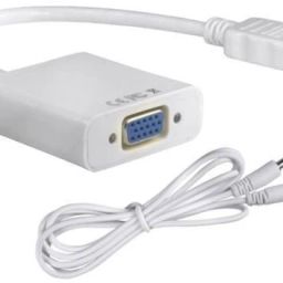 TERABYTE TV-out Cable Hdmi To Vga With Audio HDMI Cable Converter Adapter??(White, Black)-25
