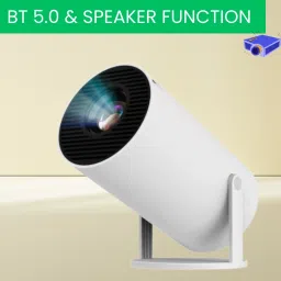 Guggu Mini HD Projector for Home 4KSupport With Built-in App Netflix/Prime/YouTubeG280 (4500 lm / 1 Speaker / Wireless / Remote Controller) Portable Projector-image-87