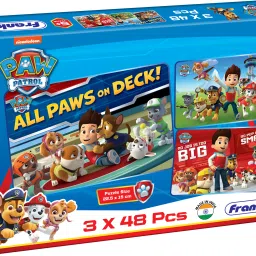 Paw Patrol 3 in 1 Jigsaw Puzzle for Kids Above 5+ Years-26
