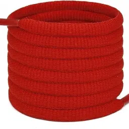 SUNBIRD Oval_Red-2Pair-Shoelaces 1/4"Athletic for Sport II Running Shoes II Shoe Strings Shoe Lace-52