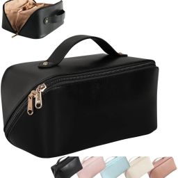 Women Black Cosmetic Bag-image-67