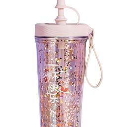 YK Beige Single Plastic Printed Water Bottle 400 ML-picture-42