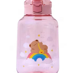 YK Pink Single Plastic Printed Water Bottle 1200 ML-image-96