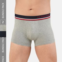 U.S. Polo Assn. Men Pack Of 2 Solid Trunks I014-NG0-P2-20