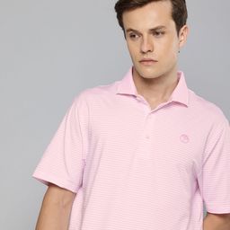 Puma Arnold Palmer Mattr Traditions DryCell Striped Polo Collar Golf T-shirt-image-67